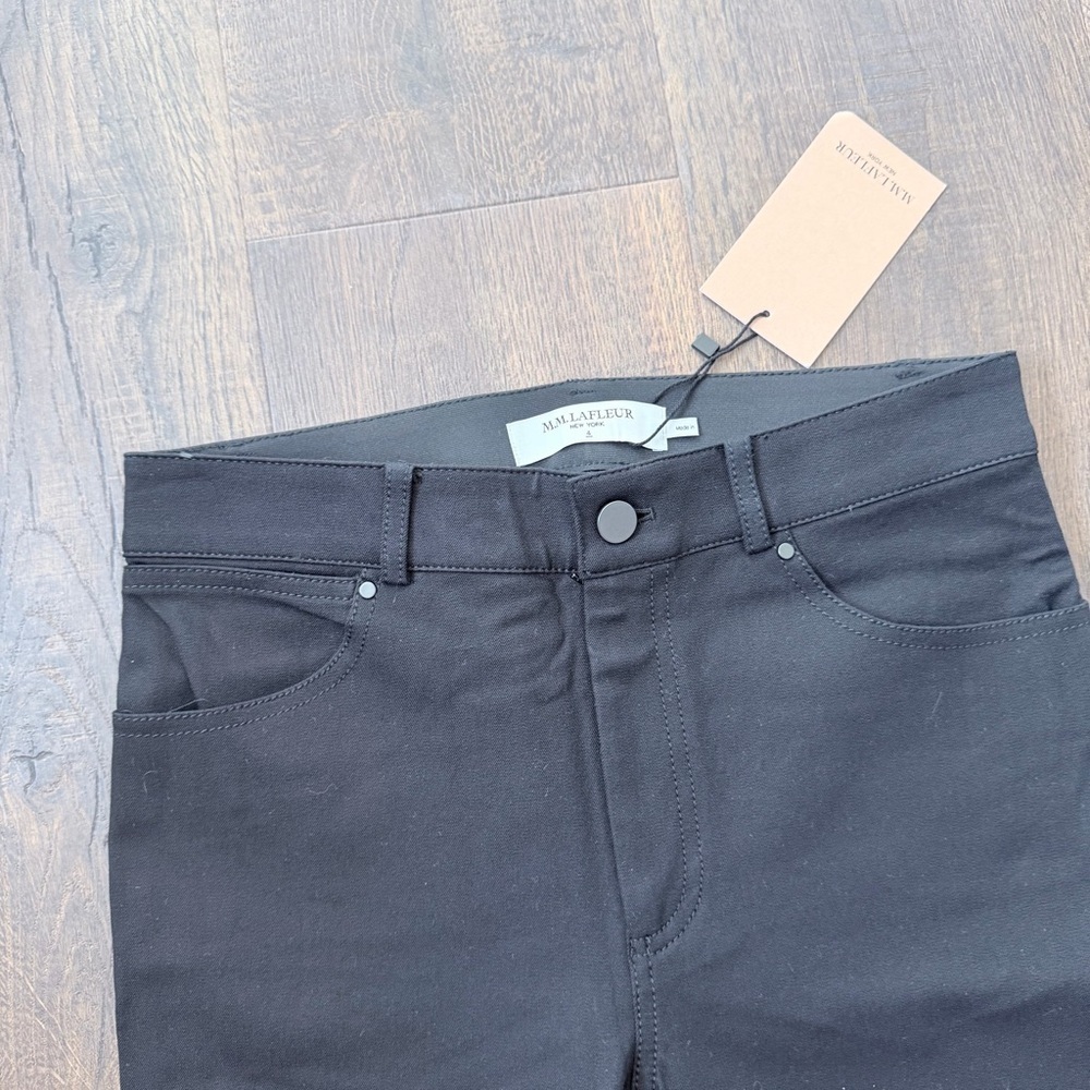 NWT M.M. Lafleur Archie 1.0 Eco Better Than Denim | Black | Size: 4 - Picture 6 of 7